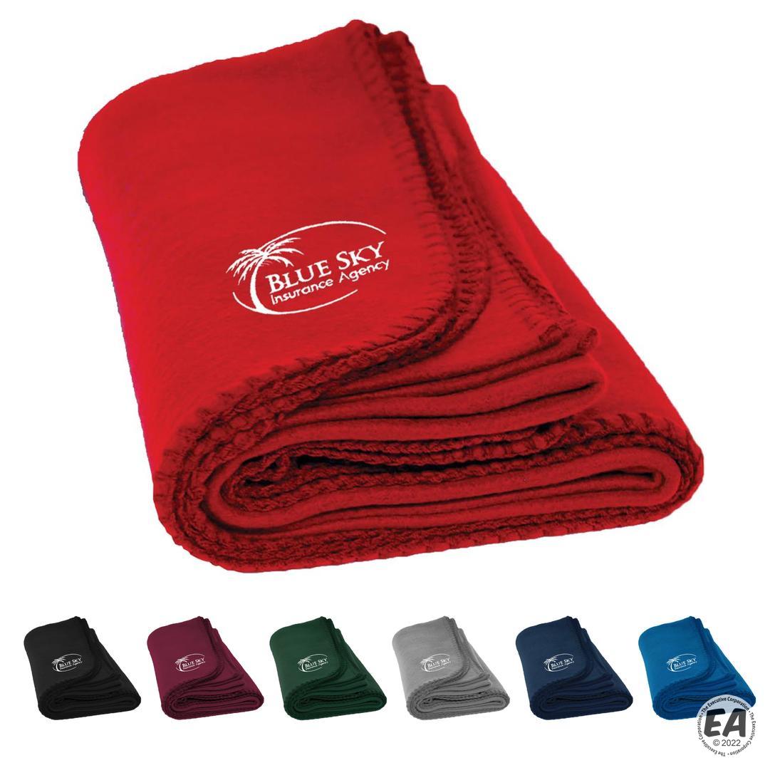 Branded 50x60 Comfy Promo Fleece Blanket Promotional Blankets
