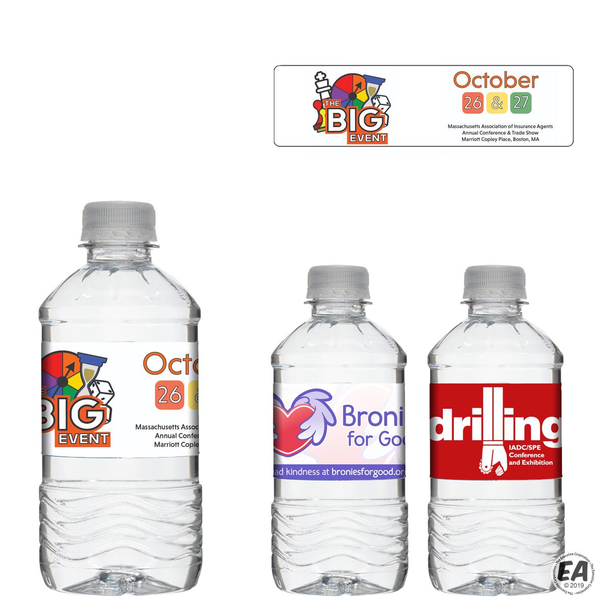 Promotional 12 oz Custom Label Bottled Water (TX) Branded Bottled
