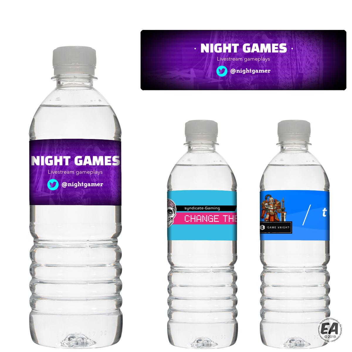 glass water bottles custom logo
