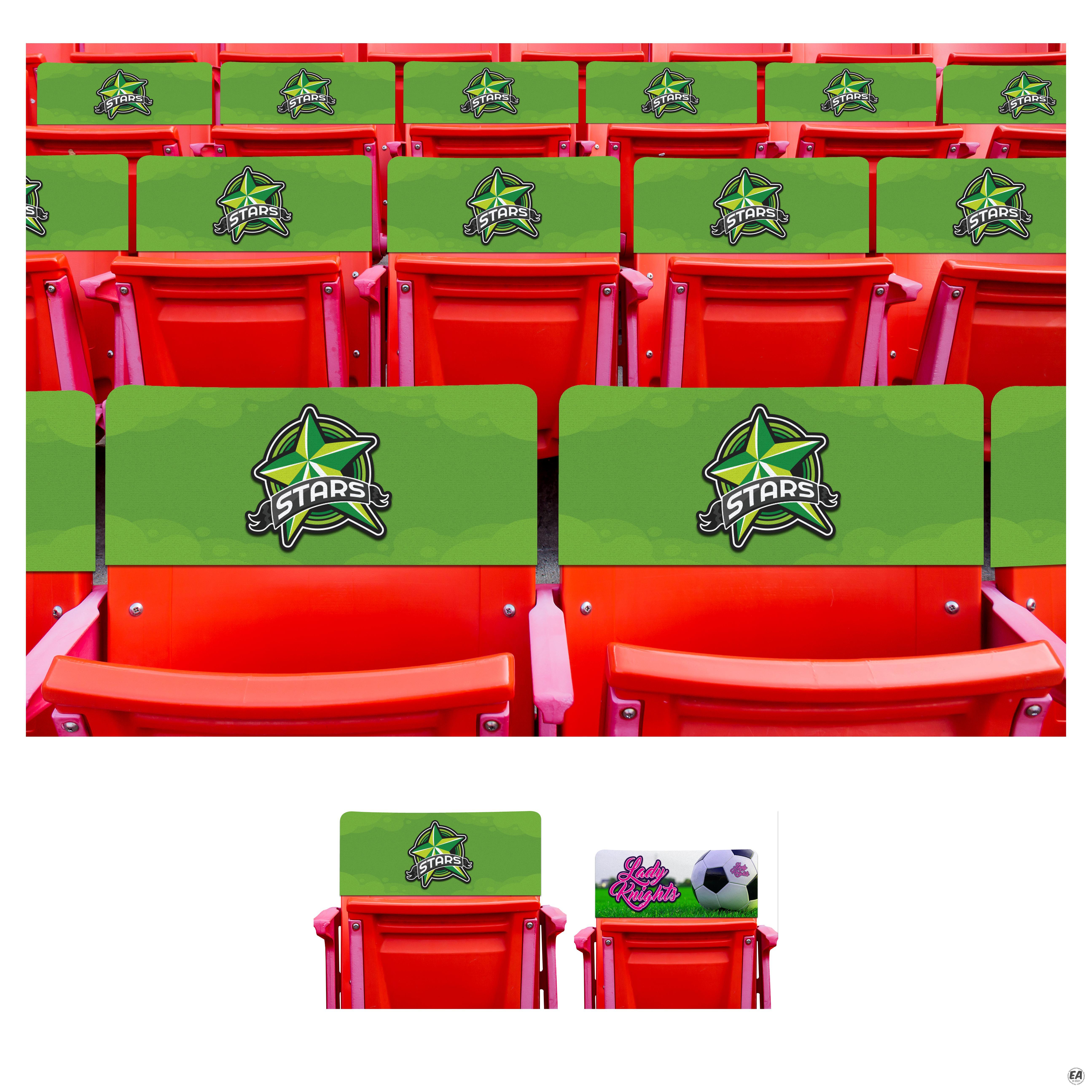 Custom Stadium Seat Chair Back Marketing Covers Promotional Stadium