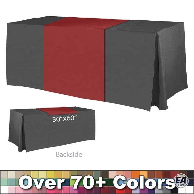 Promotional non printed 30 x 60 table runner customized table runners