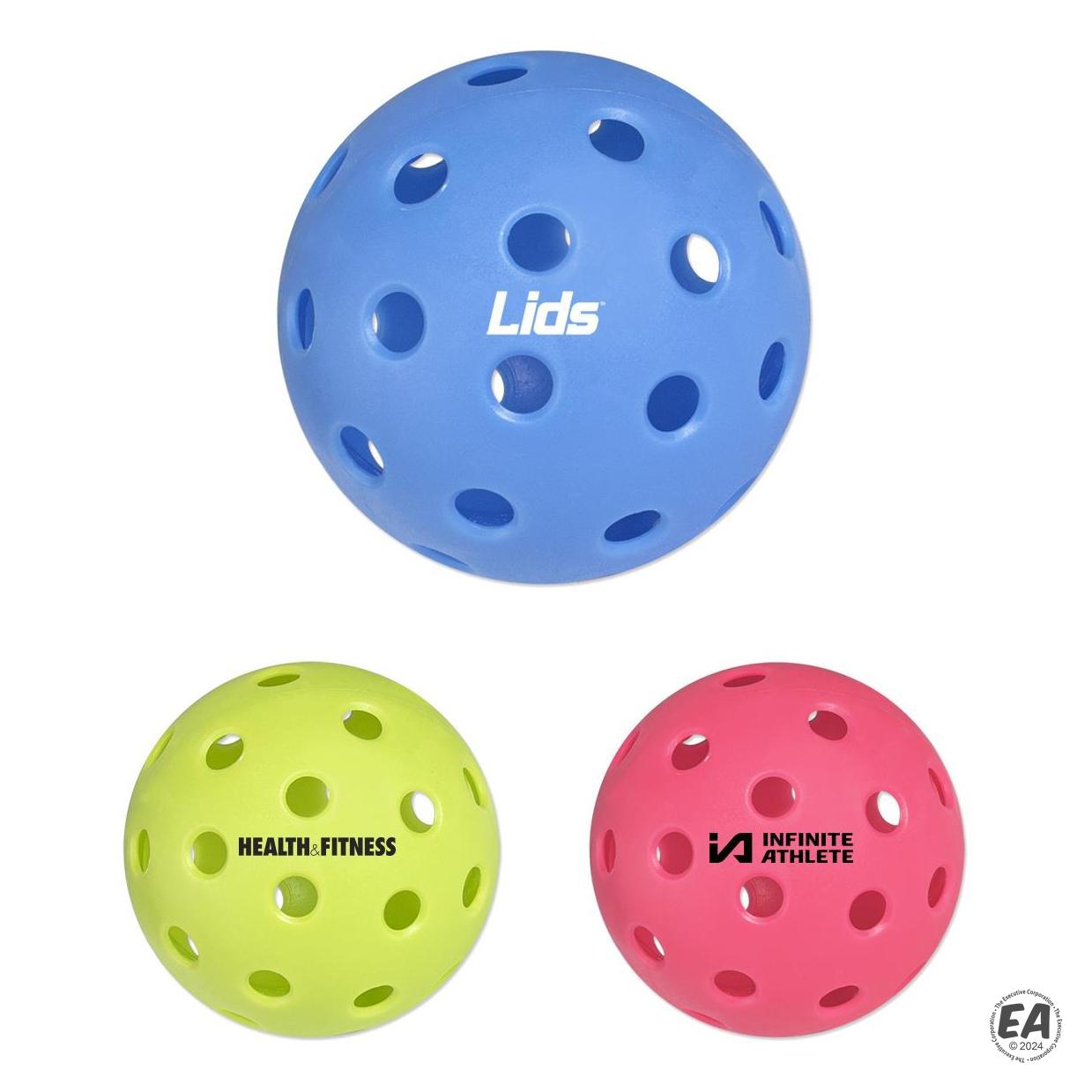 24 Pcs Pro-Grade 40-Hole Outdoor Pickleball Balls, Wind