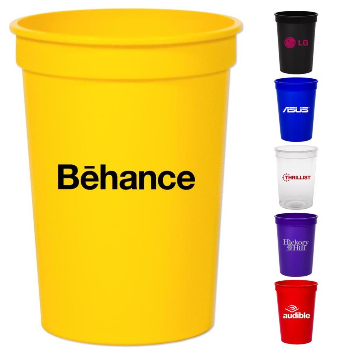 Branded 12 oz. Smooth Colored Stadium Souvenir Cup | Customized Plastic ...