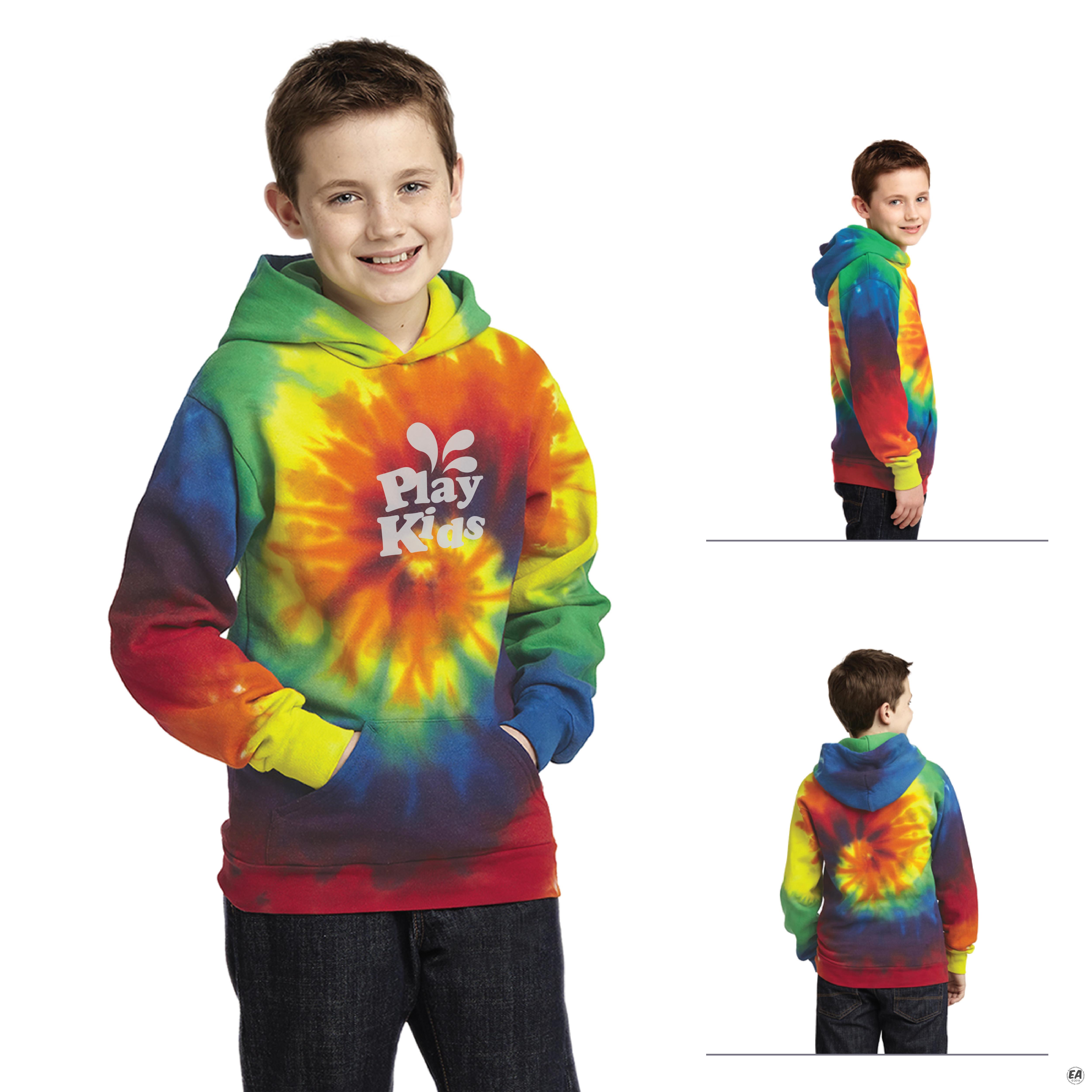 Sweatshirt Garçon Tie-dye - Pull Col Rond, Coton Doux, Style Urbain Décontracté, Pour école Et Loisirs (préscolaire)
