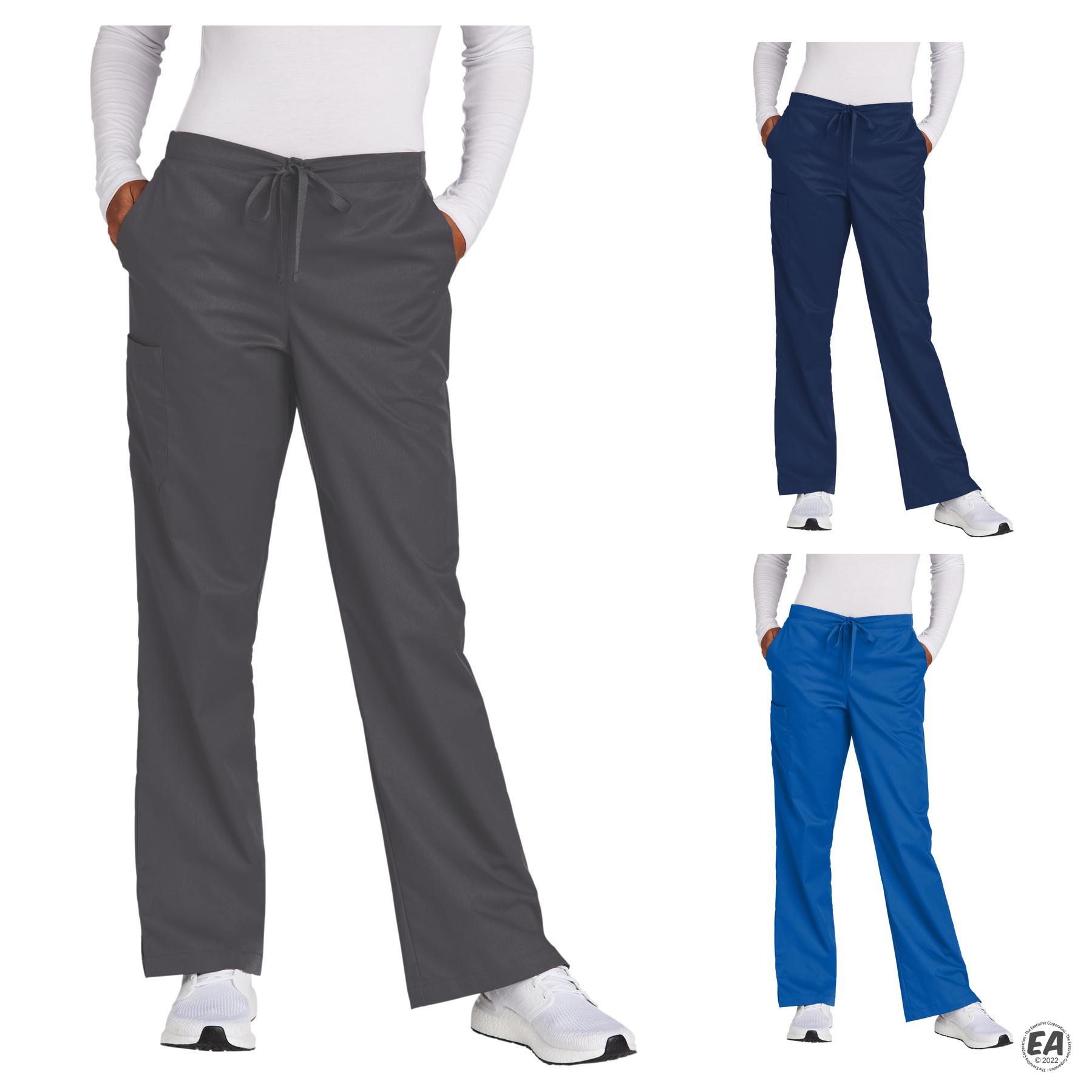 Customized WonderWink WW4750P Women's Petite WorkFlex Flare Leg Cargo