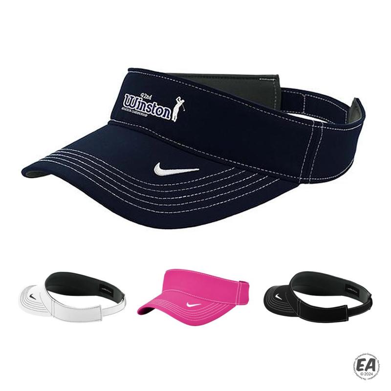 Promotional Nike 429466 DriFIT Swoosh Head Visor Customized Visors Branded Nike 429466 Dri