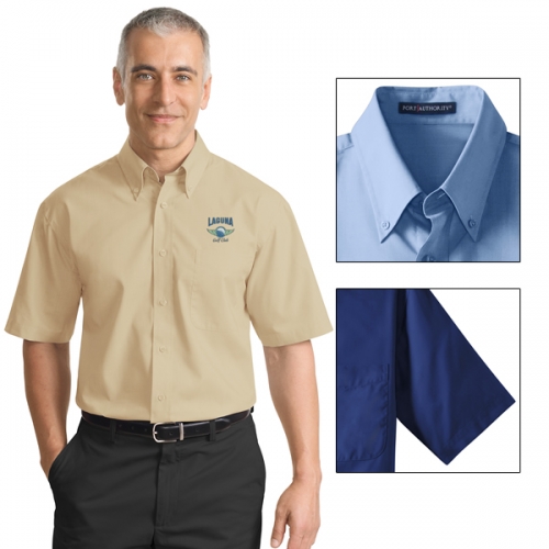 Port Authority S633 Short Sleeve Value Poplin Shirt 