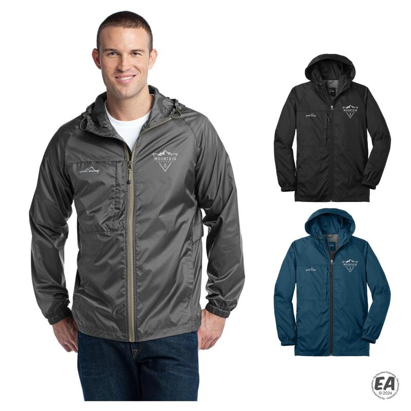 Custom Eddie Bauer EB500 Men's Packable Wind Jacket Customized