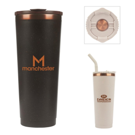 Perka Barbarossa 24 oz. Recycled Steel and Coffee Grounds Tumbler