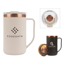 Perka Guji 15 oz. Recycled Steel and Coffee Grounds Mug