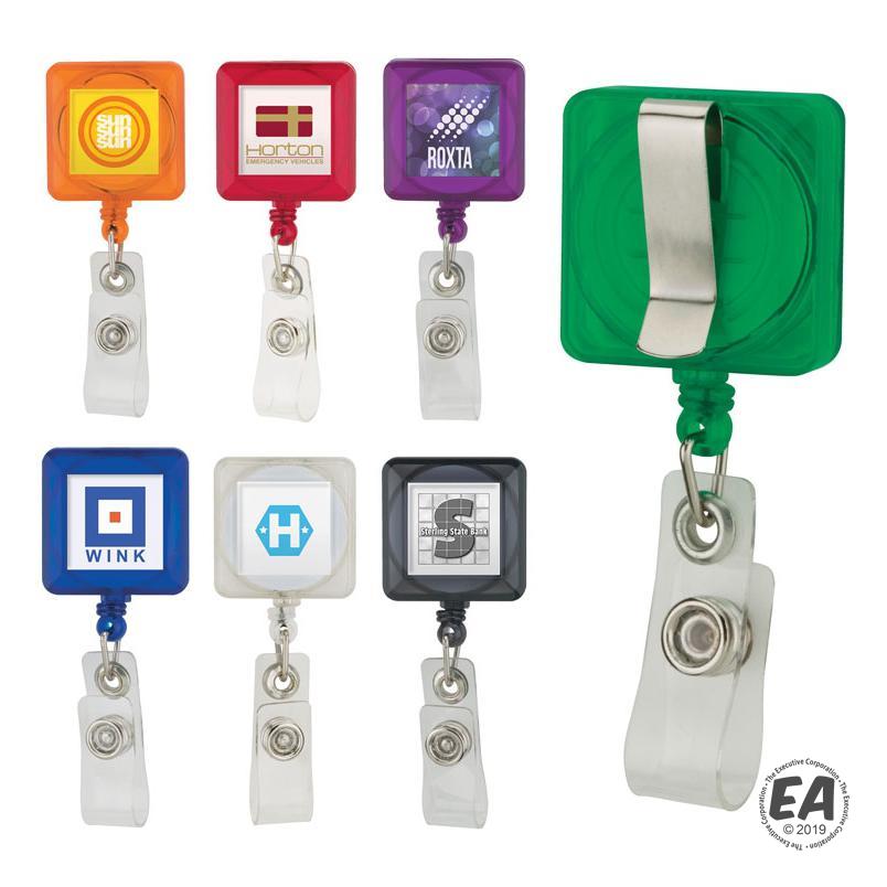 Promotional Valumark VL3120 Badge Holder with Clip Customized Name