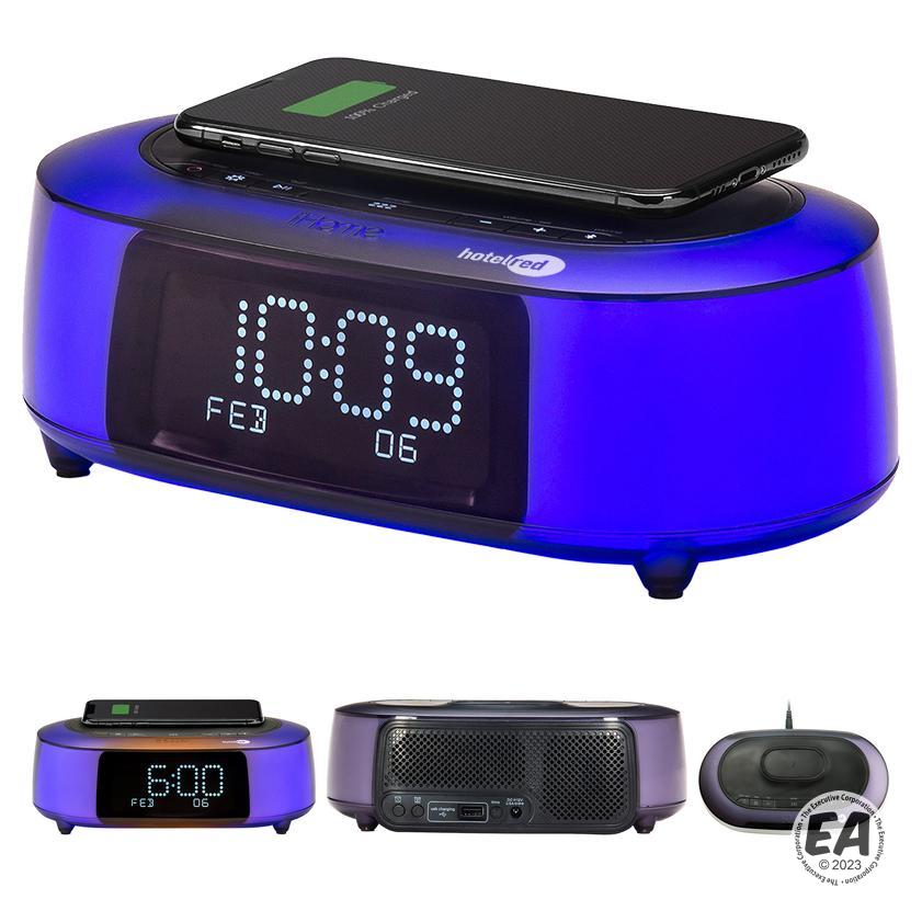 Custom iHome iBTW281 Qi Wireless Fast Charging Color Changing Bluetooth