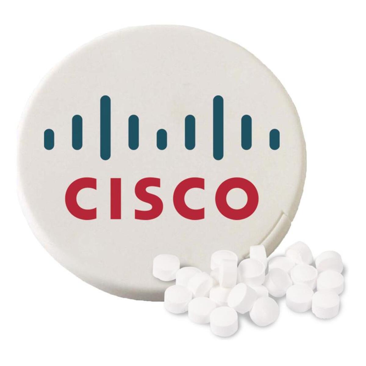 Round Mint Container Paper Customized Round Shaped Mint Container with Micromints | Branded Mints ...