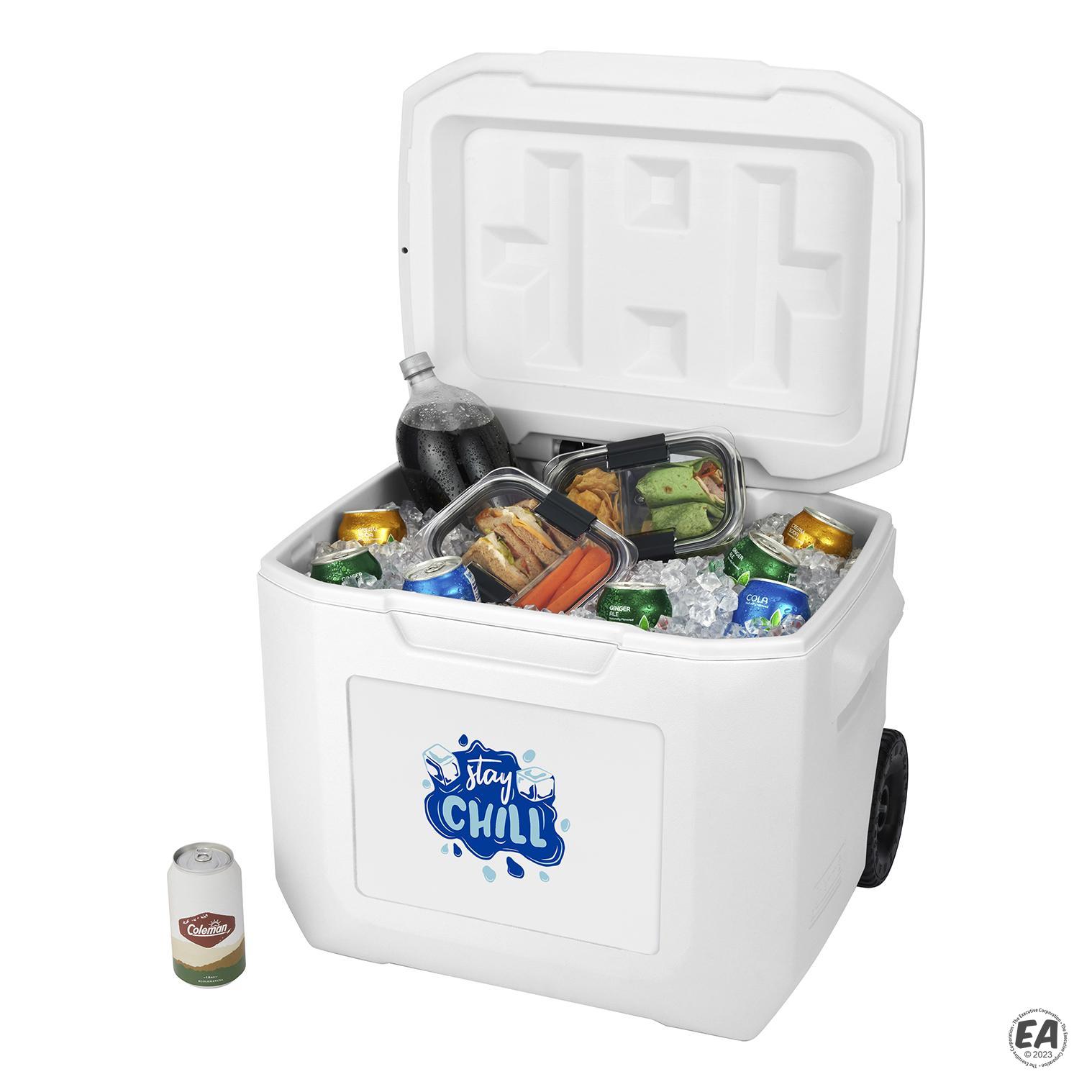 Promotional Coleman 60 Quart Wheeled Cooler Customized Cooler
