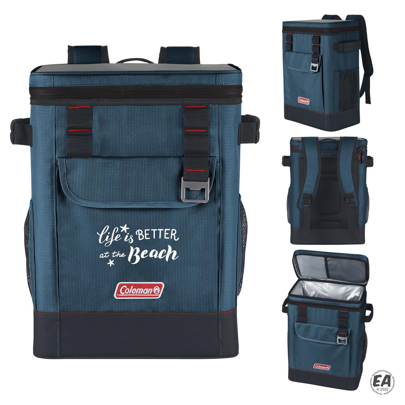 Promotional Coleman 28 Can 42Hour Soft Backpack Cooler Customized Coolers Custom Coleman 28