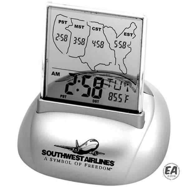 Customized Atomic Alarm Clock with Calendar & Thermometer Promotional