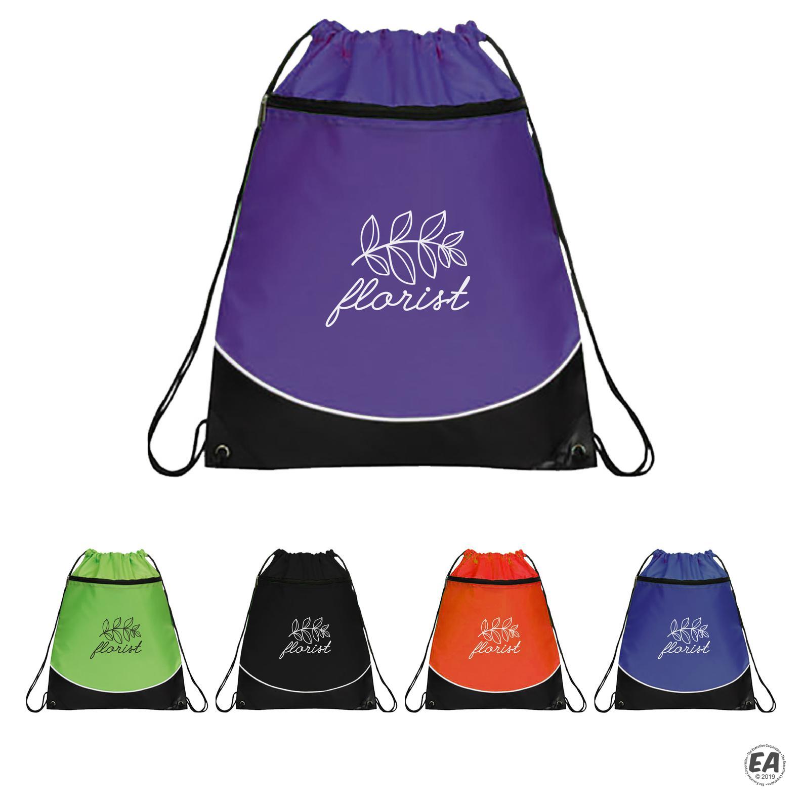 Promotional Highlight Deluxe Drawstring Backpack Branded Drawstring