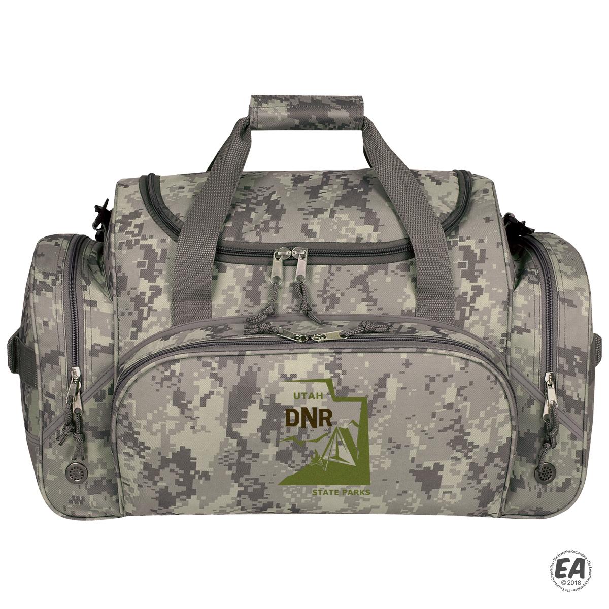 Promotional Digi Camo Multi Pocket Gym Bag Custom Duffel Bags