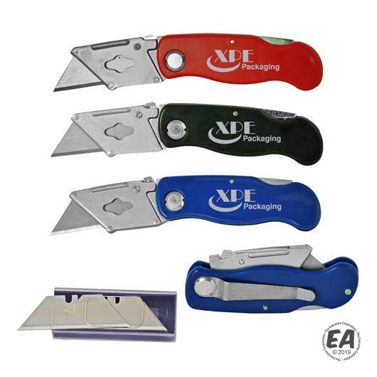 Customized 5 Extra Blades Locking Folding Utility Knife Promotional