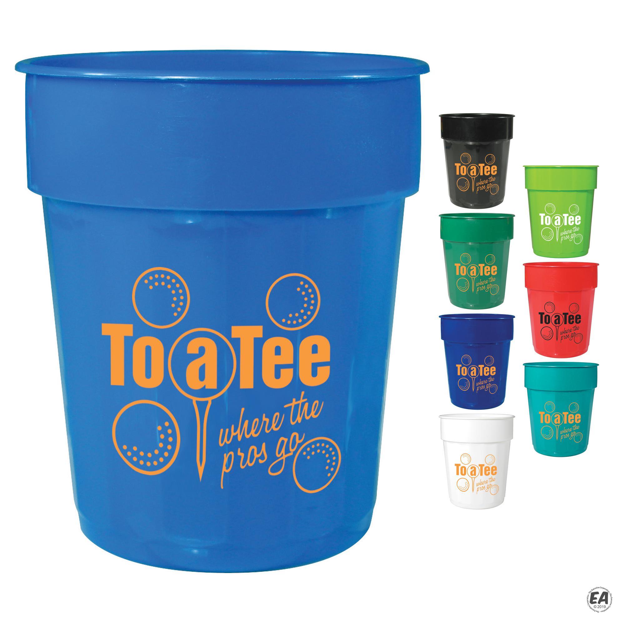 Promotional HL 16 oz Fluted Stadium Cup Custom Plastic Cups