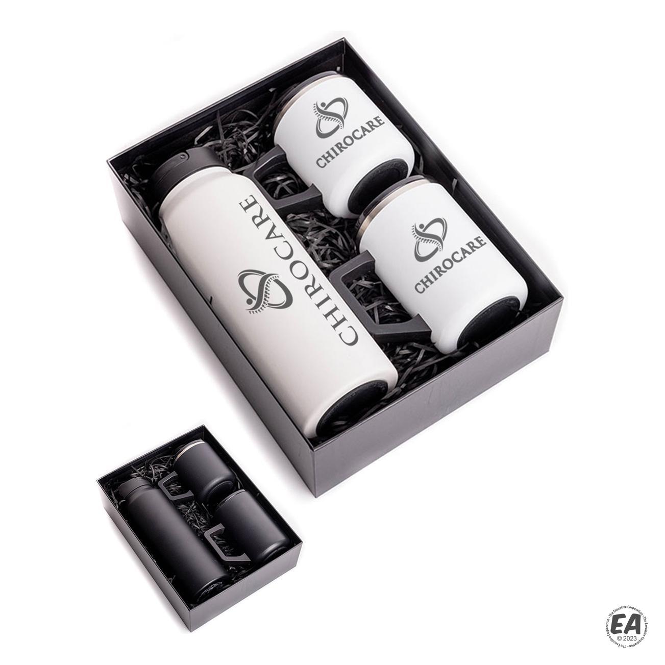 Customized Elemental 3Piece Gift Set 32 oz Iconic Bottle with 12 oz & 16 oz Summit Mug Custom