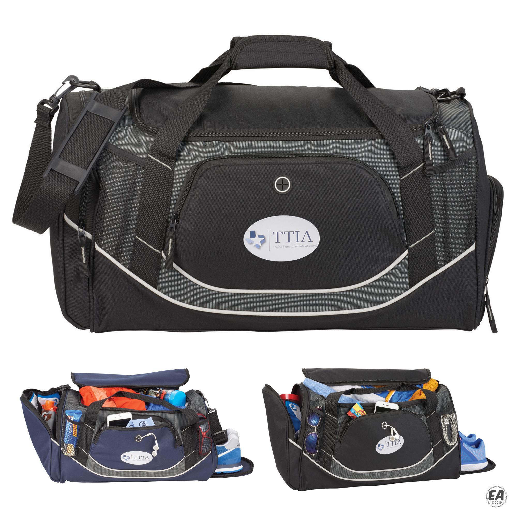Promotional Dunes 22" Deluxe Sport Duffel Bag Customized Duffel Bags
