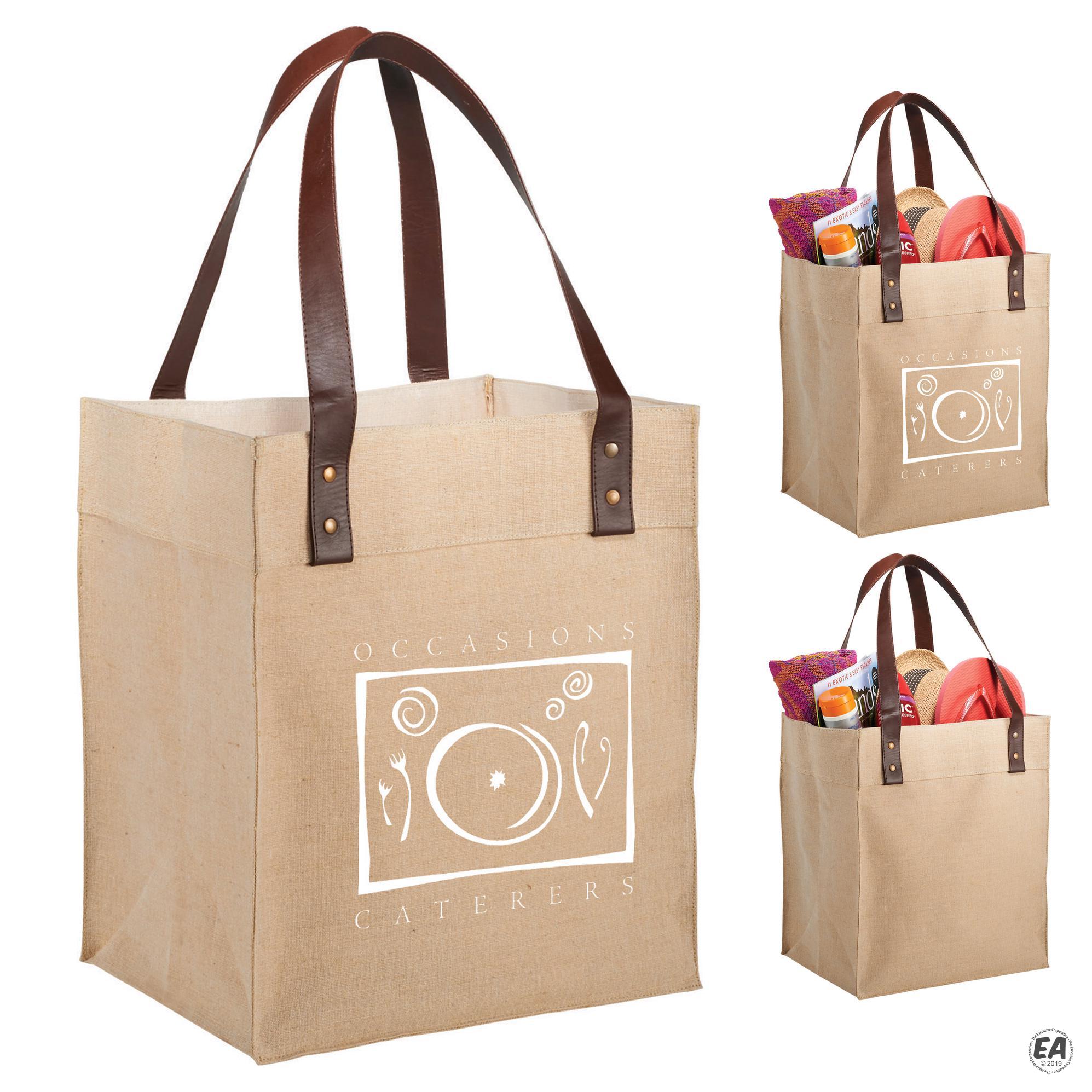 Promotional Jute Grocery Tote Bag Branded Polypropylene Tote Bags