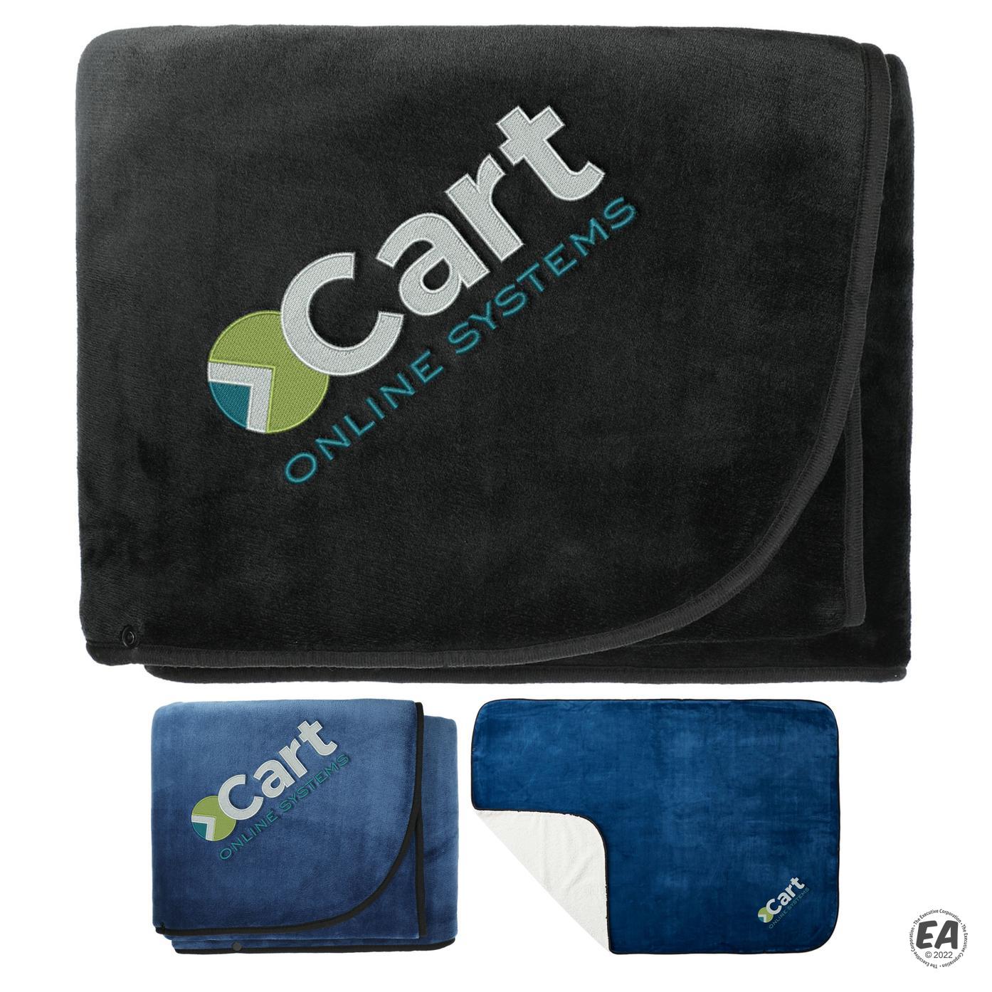 Custom Oversized Wearable WFH Cozy Fleece Sherpa Blanket Customized