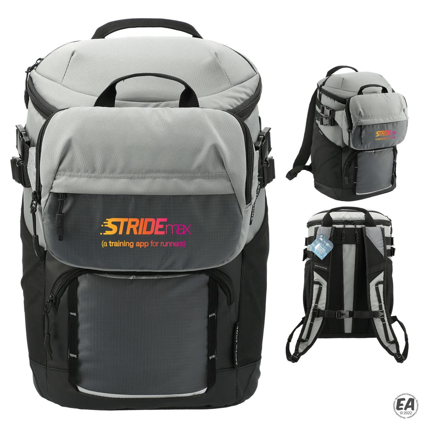 Promotional Arctic Zone Repreve Backpack Cooler with Sling Customized