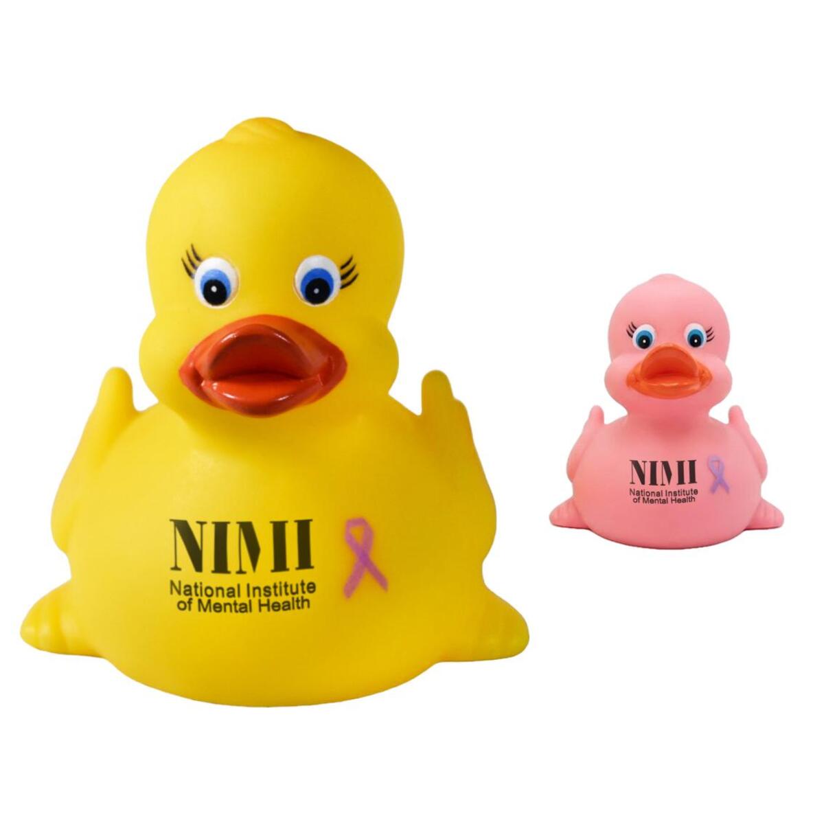 Red Ribbon Week Duck Promotional Rubber Duck with Pink Ribbon | Custom Rubber Ducks ...