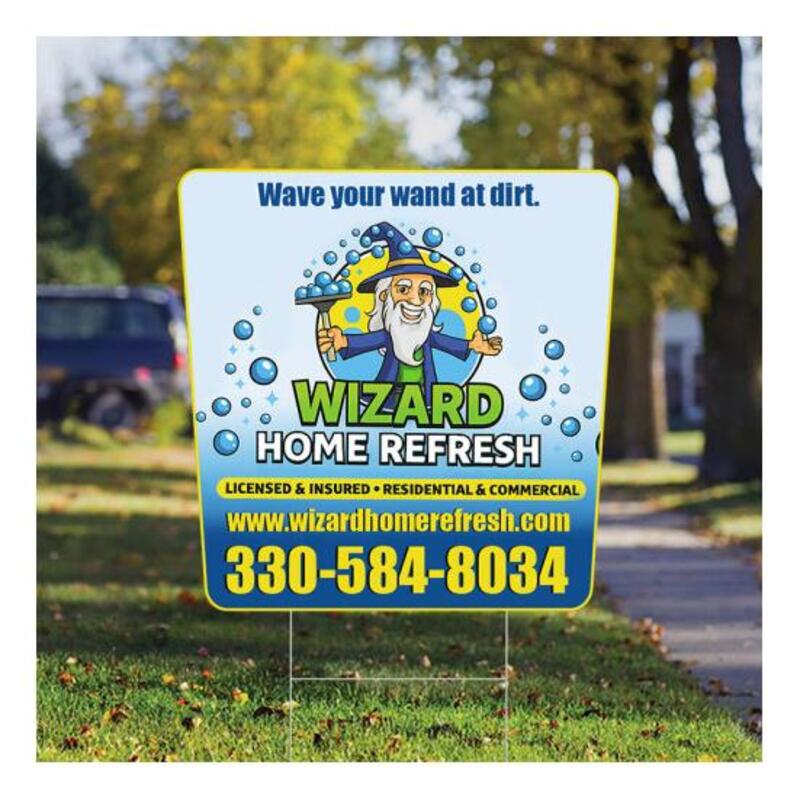 Custom 20x20 Tapered Shaped Full Color Yard Signs - Single Side ...