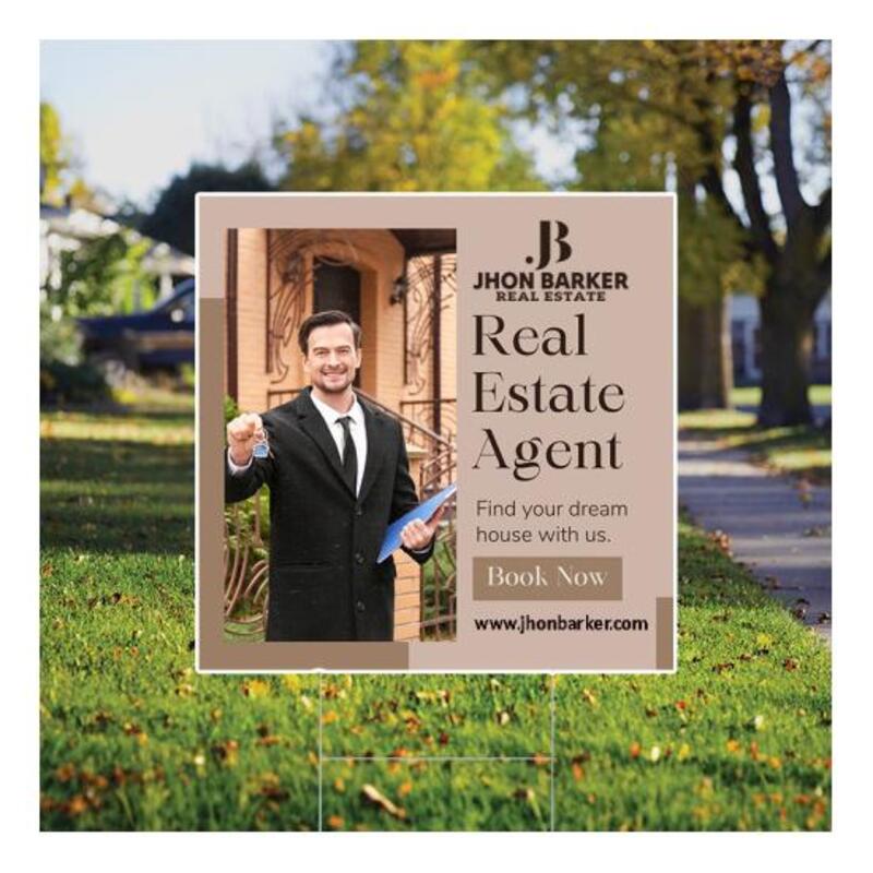 Branded 20x20 Square Shaped Full Color Yard Signs - Double Side ...