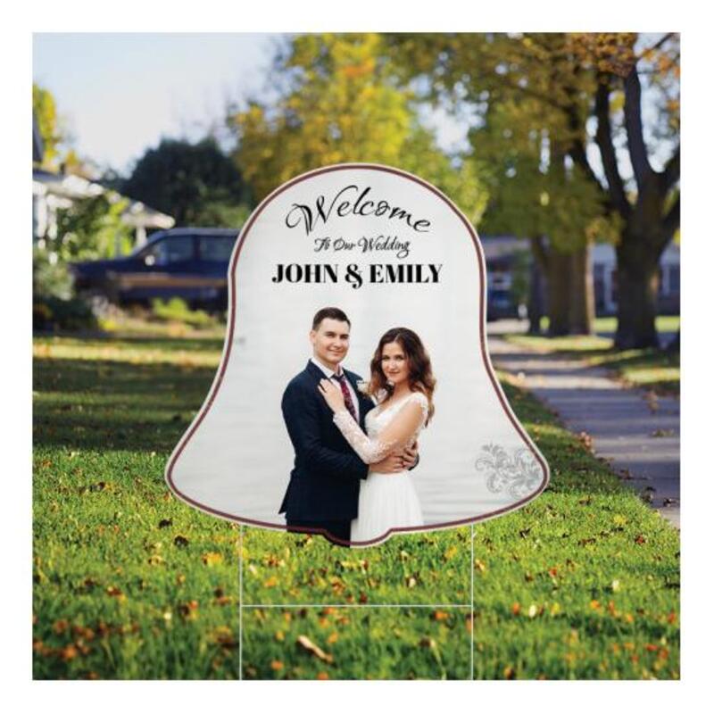Customized 20x20 Bell Shaped Full Color Yard Signs - Single Side ...