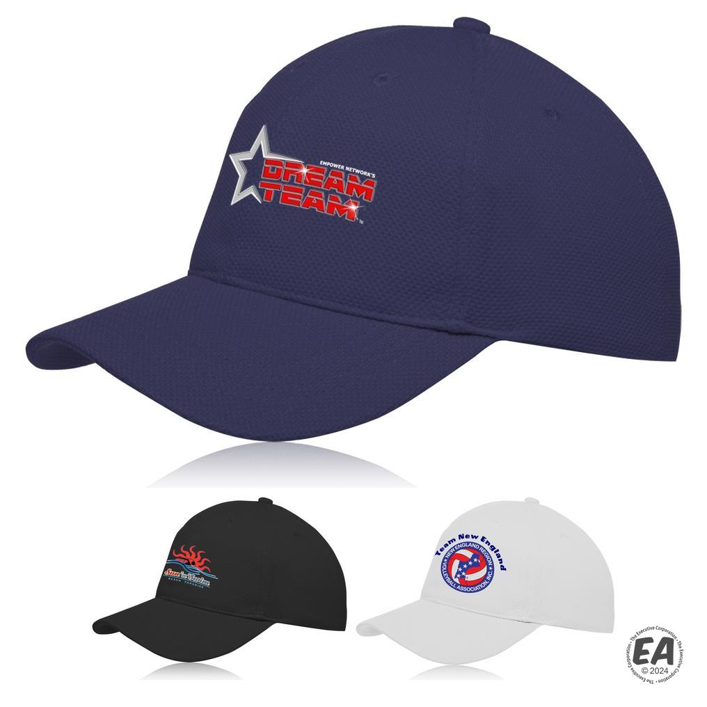 Branded Textured Pique Knit Baseball Caps | Promotional Caps ...