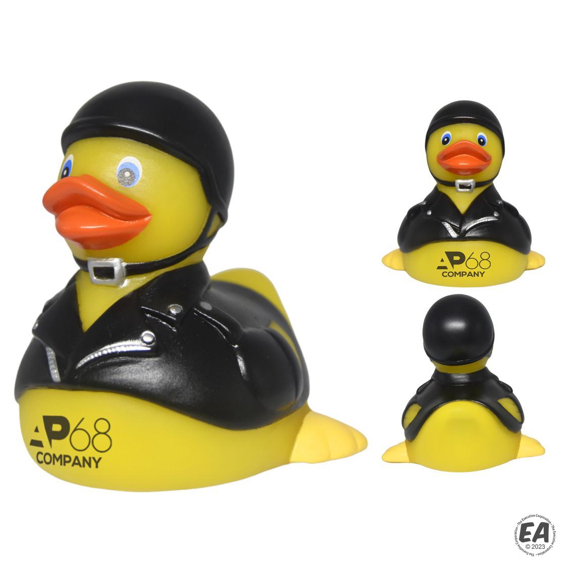 Branded Biker Rubber Duck | Customized Rubber Ducks | Promotional Biker ...