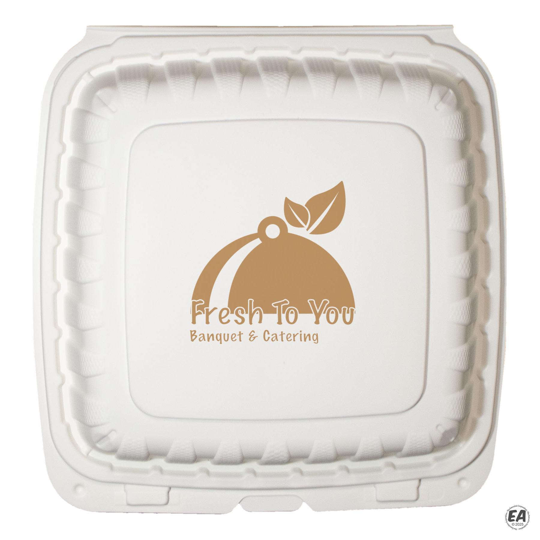Promotional Disposible Takeout Food Container 9x9 | Customized Food ...