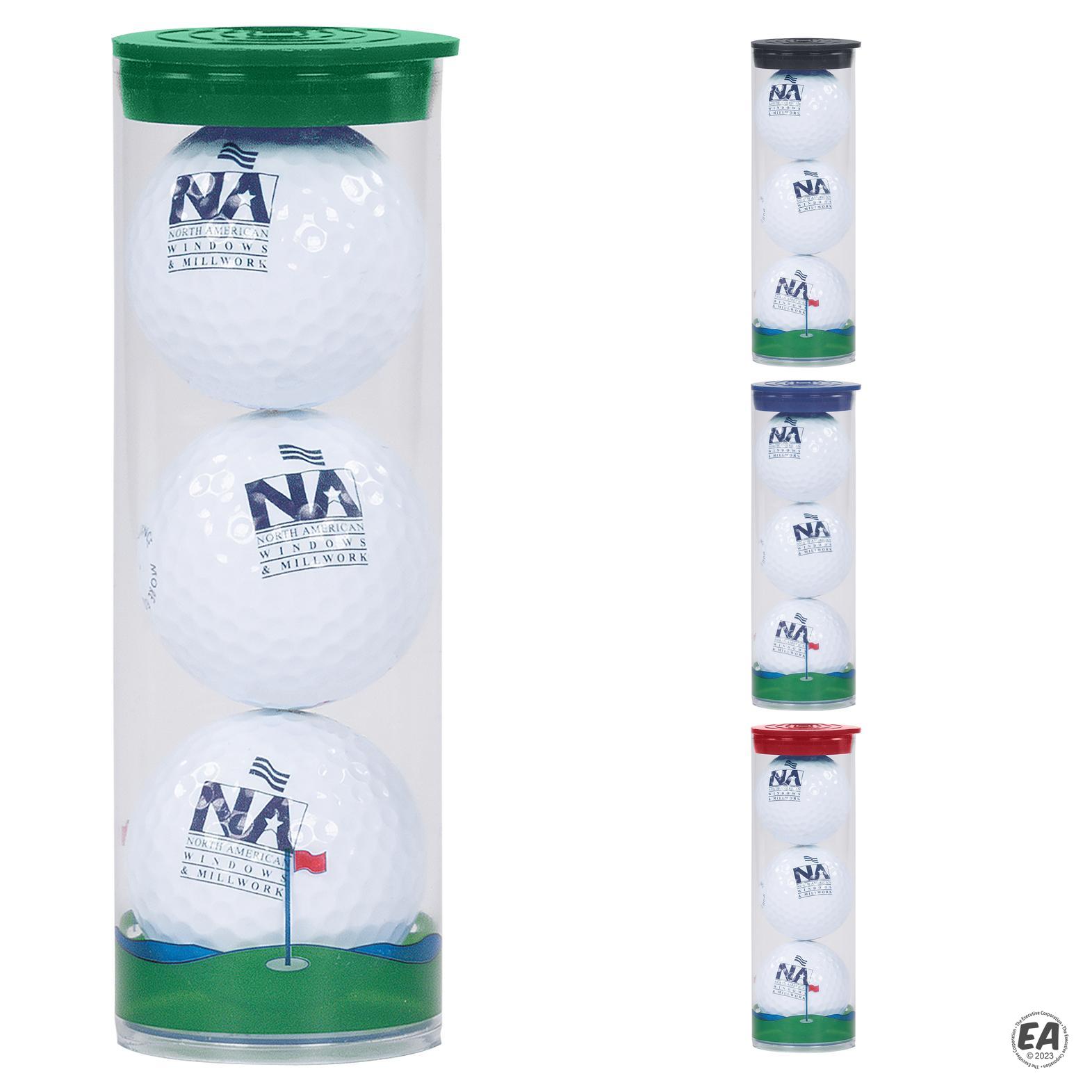 Promotional Golf Tournament Kit: Clear Tube with 3 Wilson Ultra Golf ...
