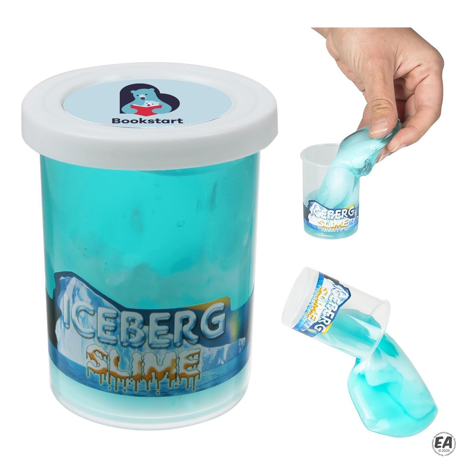 Promotional Iceberg Themed Slime In Clear Container | Customized Toys ...