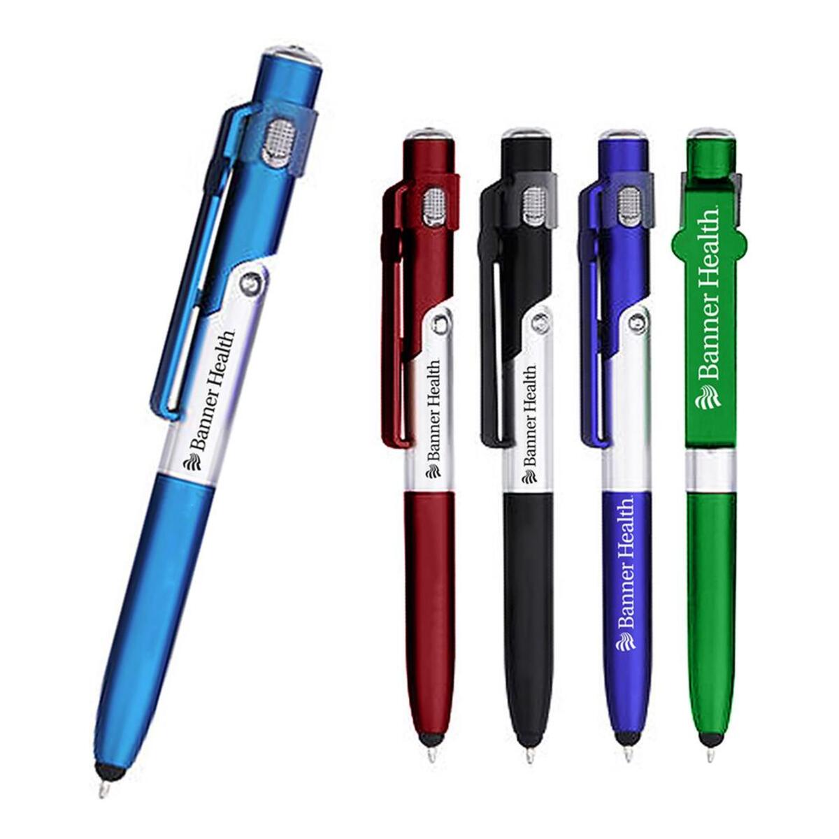 Customized 4-in-1 Multi-functional Ballpoint Pen | Promotional Multi ...