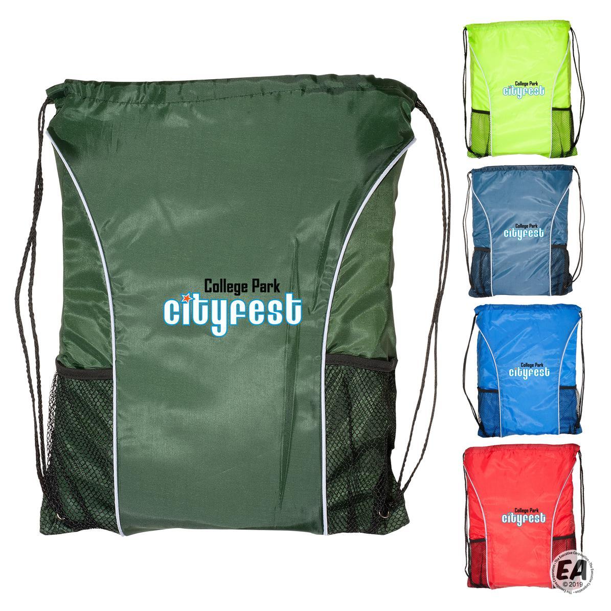 Customized Sportsman StringASling Backpack Branded Mesh Drawstring