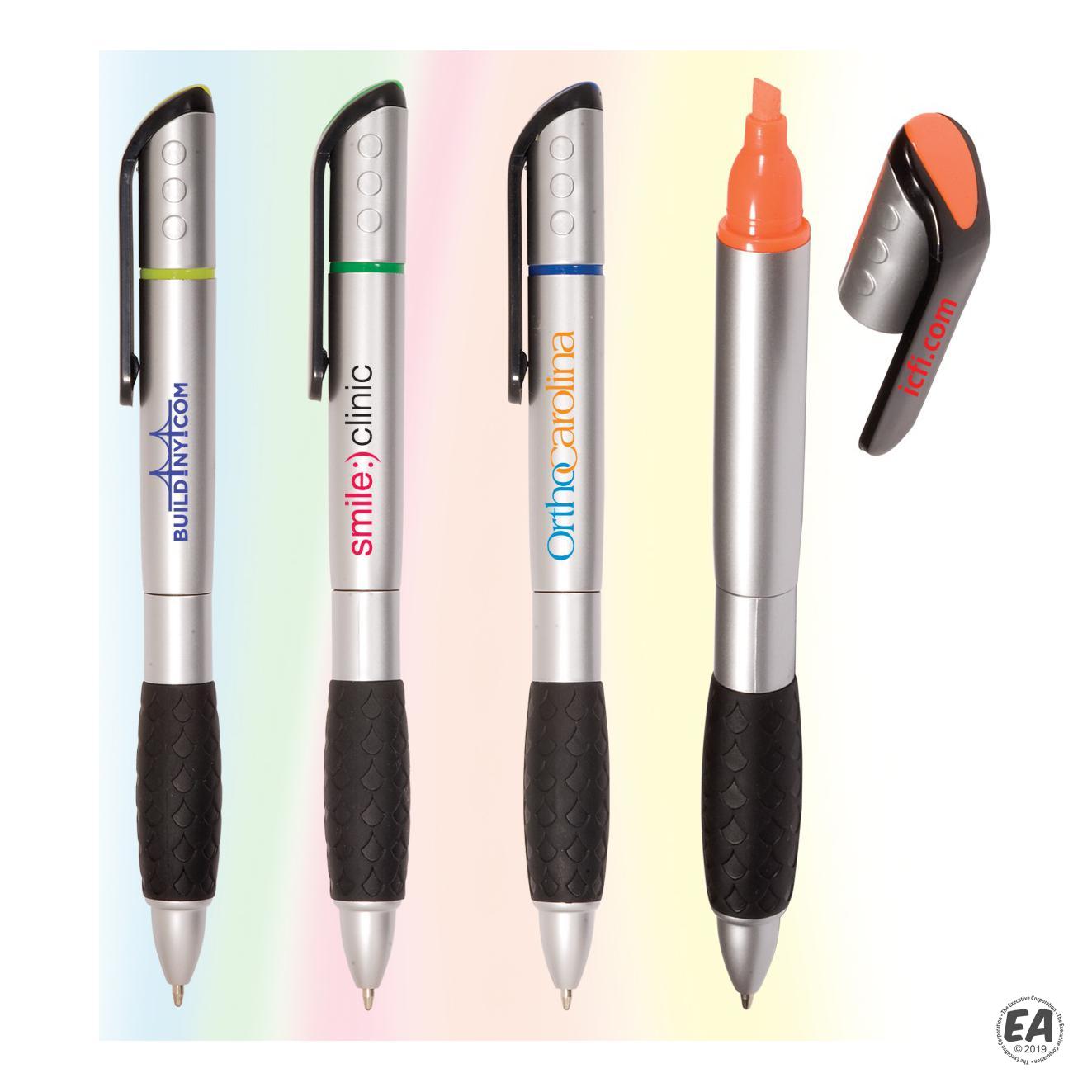 Customized Silvermine Pen & Highlighter Branded Highlighters Custom Silvermine Pen & Highlighter
