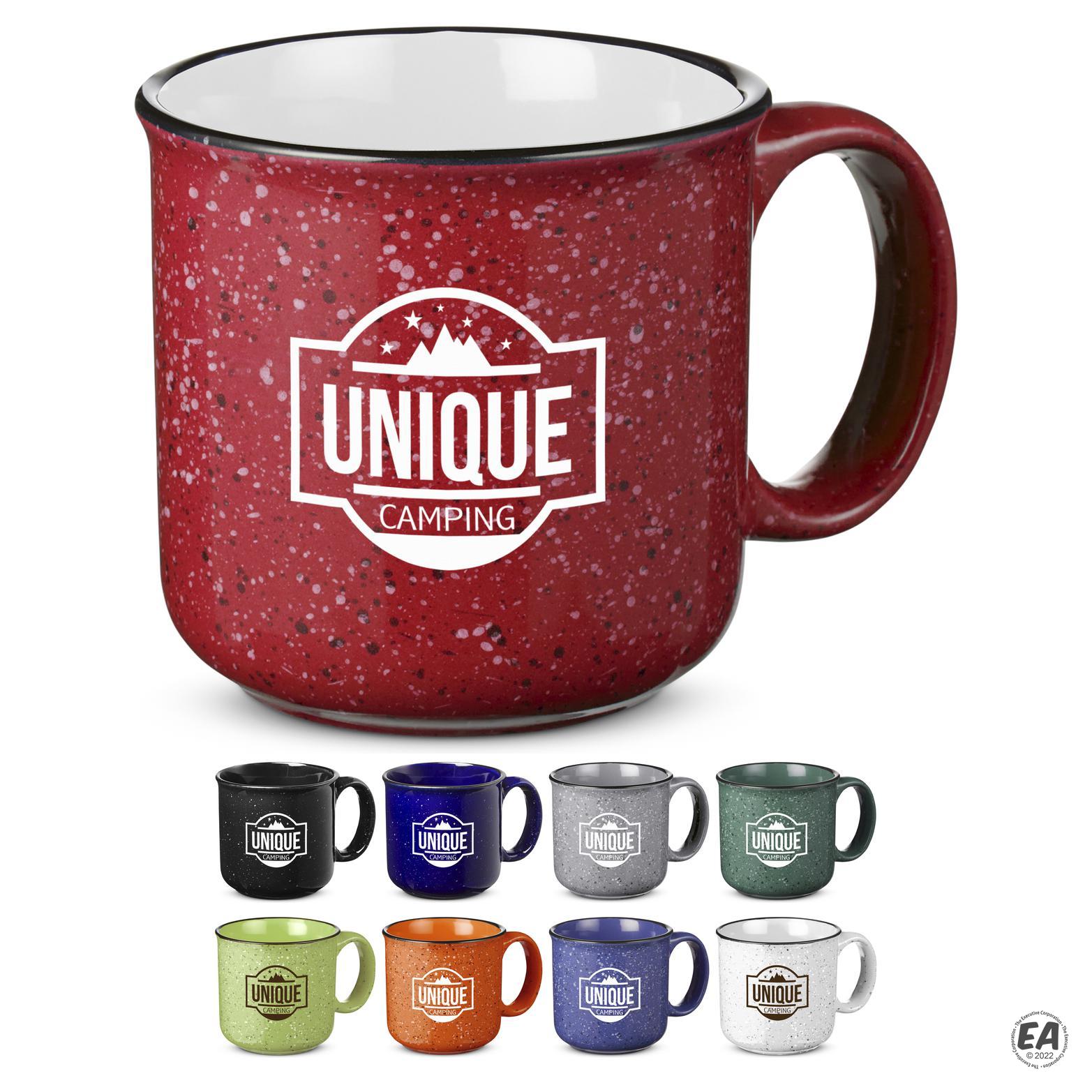 Promotional 15 oz. Campfire Ceramic Mug Custom Campfire Mugs