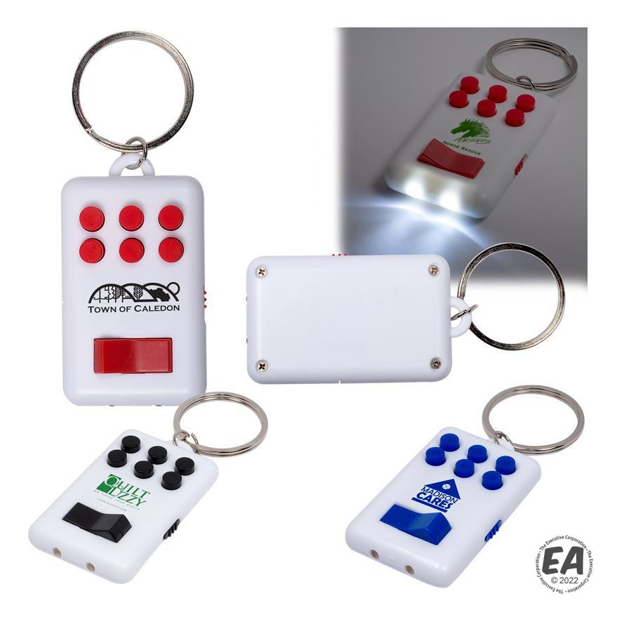 Customized Twitch Gadget Key Chain Promotional Flashlight Keychains
