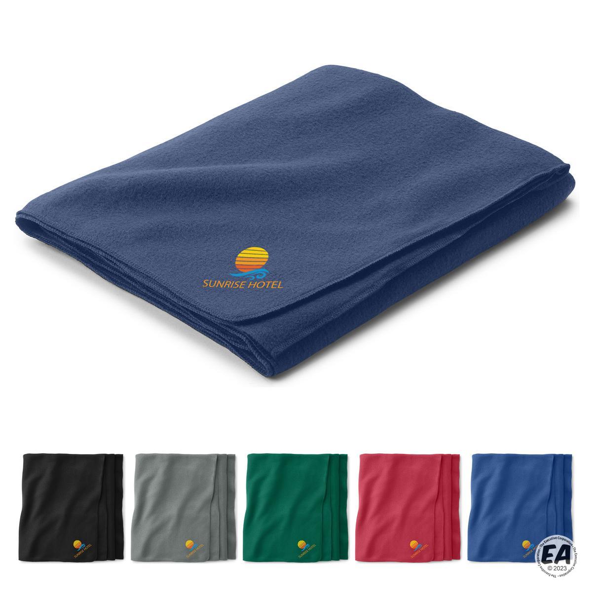 Customized Budget Fleece Blanket Promotional Blankets Branded