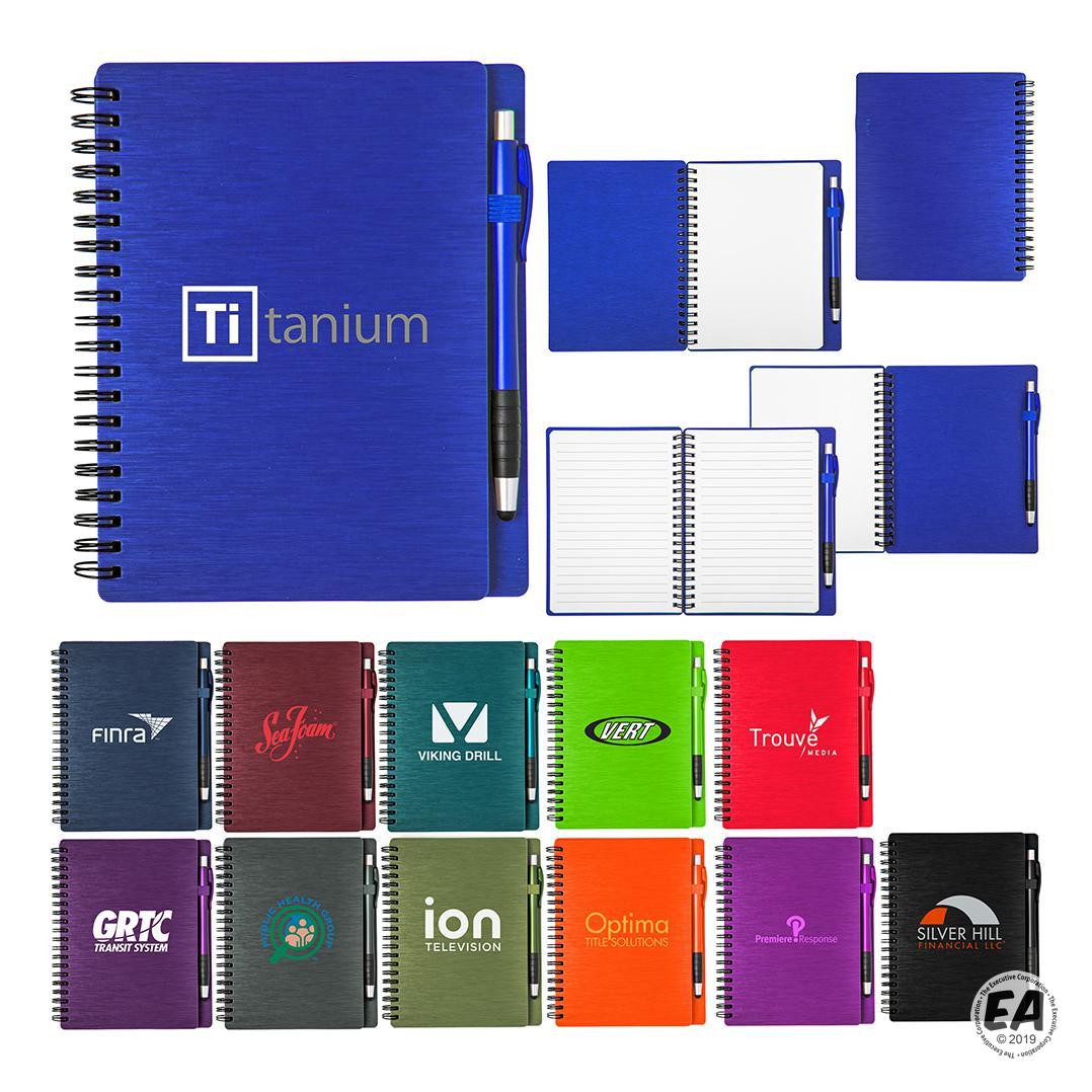 Customized Mercury Notebook Set Custom Notebook Pen Combos