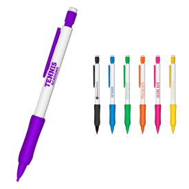 Liquimark White Barrel Rubber Grip #2 Mechanical Pencil