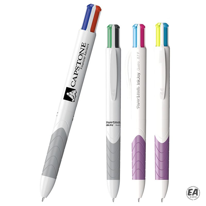 Custom Paper Mate Quatro Retractable Pen Customized Multi Ink Pens Promotional Paper Mate