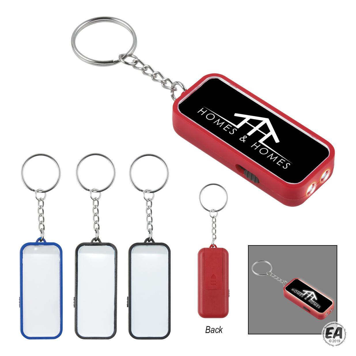 Custom LED Light Up Faceplate Key Chain | Promotional Flashlights ...
