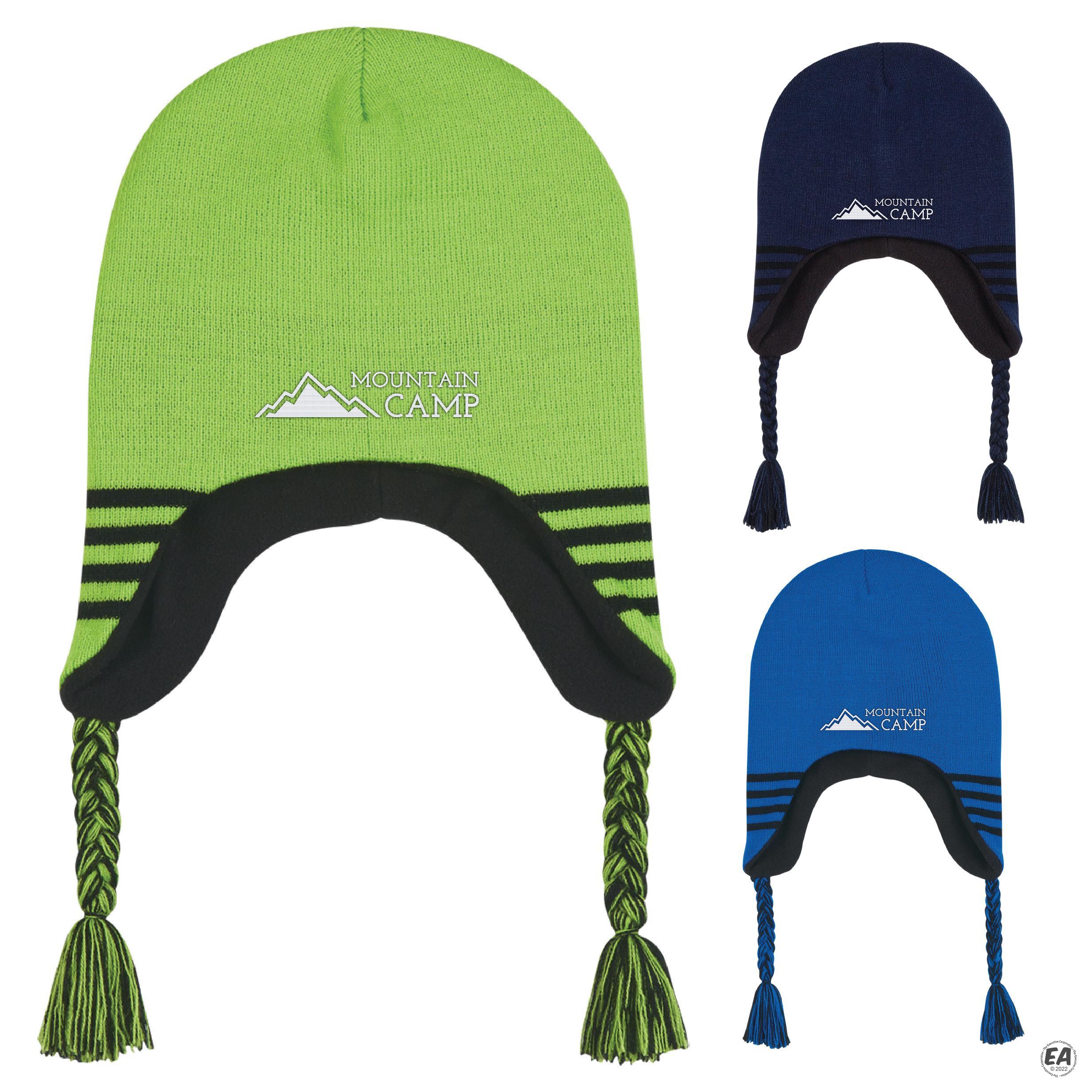 Customized Ski Beanie With Ear Flaps Promotional Beanies Custom Ski Beanie With Ear Flaps