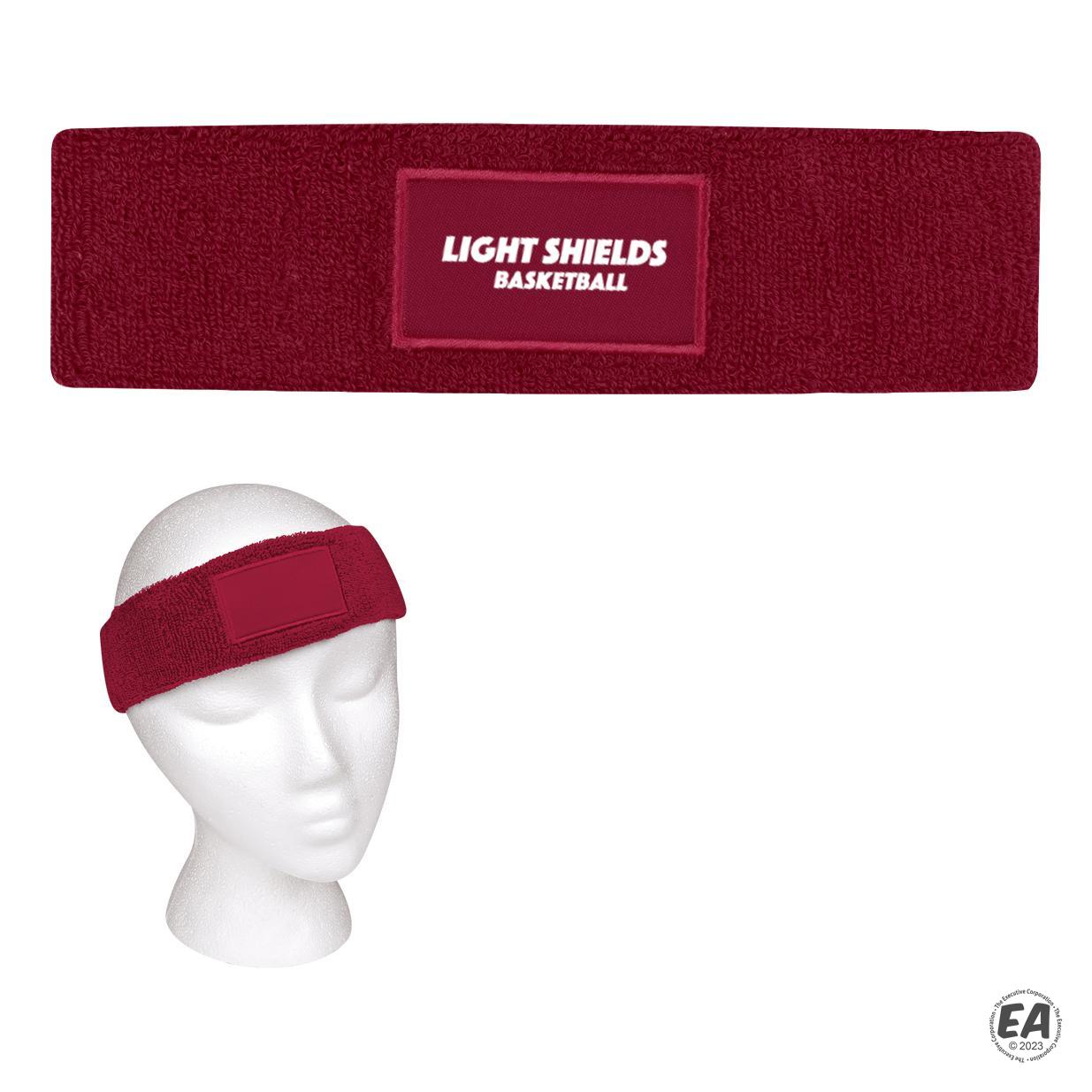 Customized Sweatband with Patch Custom Headbands Promotional